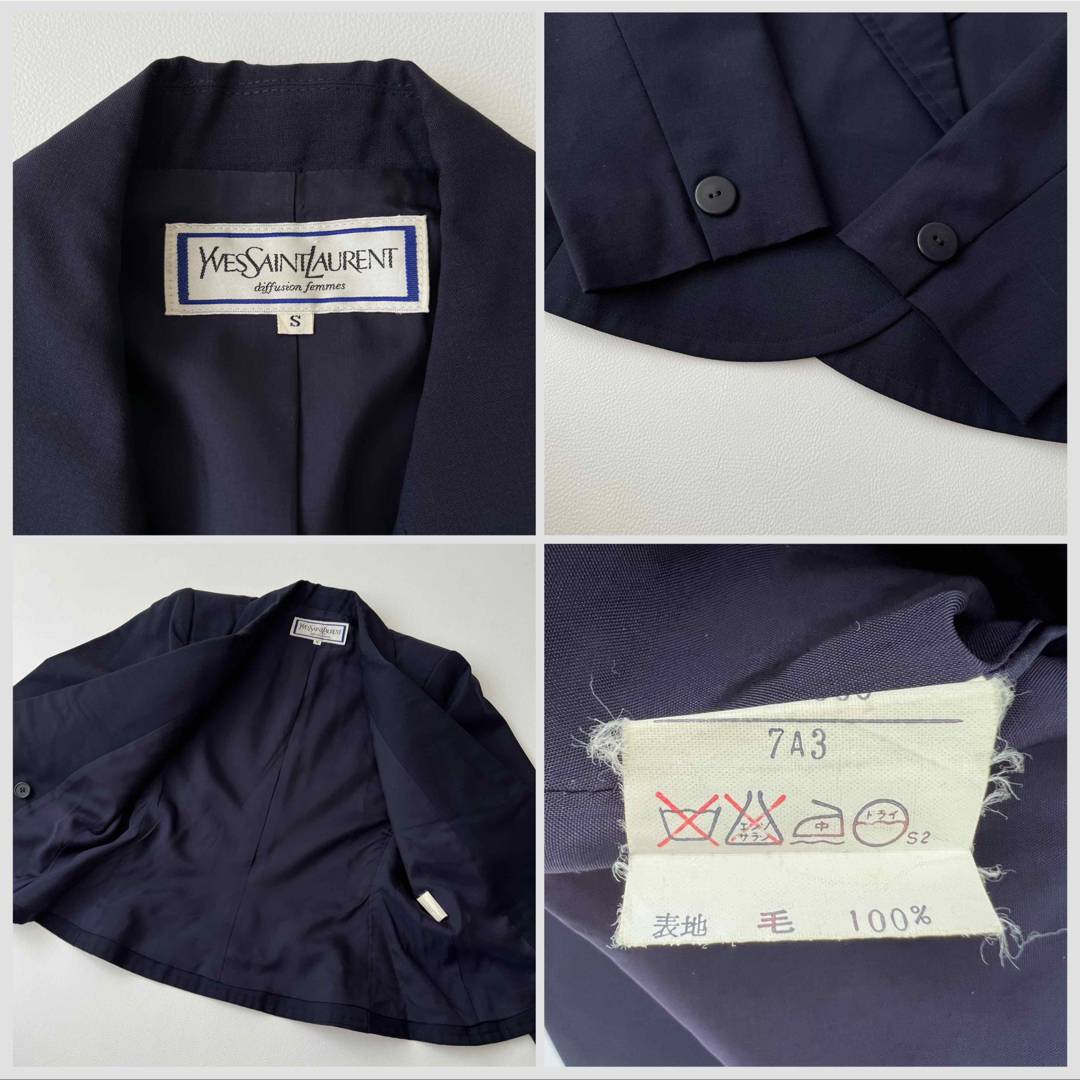 美品 Yves Saint Laurent サンローラン セットアップスーツ 美品 Yves Saint Laurent サンローラン セットアップスーツ