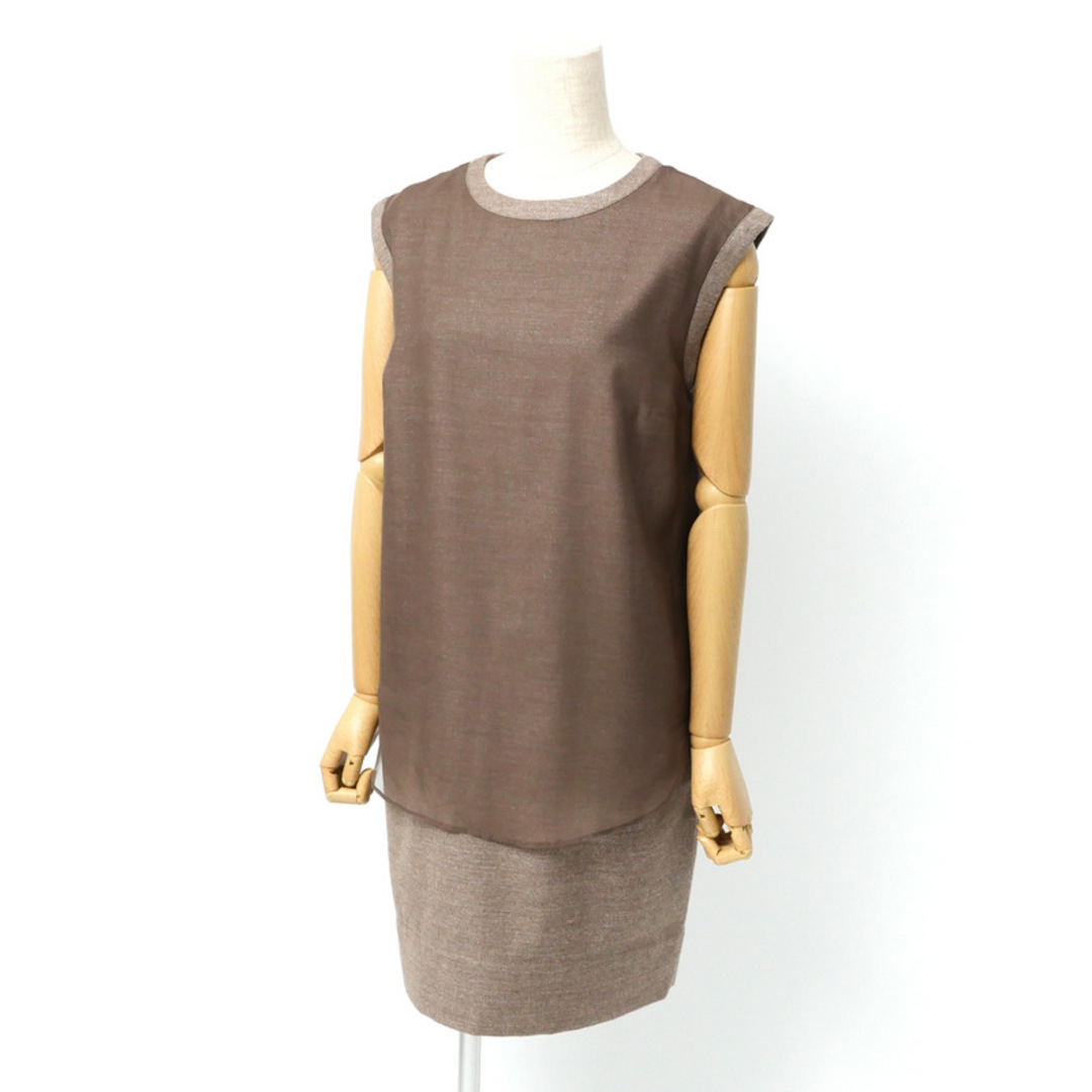 BRUNELLO CUCINELLI - ■美品■Brunello Cucinelli ブルネロクチネリ ワンピース サイズS ノースリーブ ラメ ワンピース ドレス イタリア製 ブランド古着【中古】20240924/RA1358
