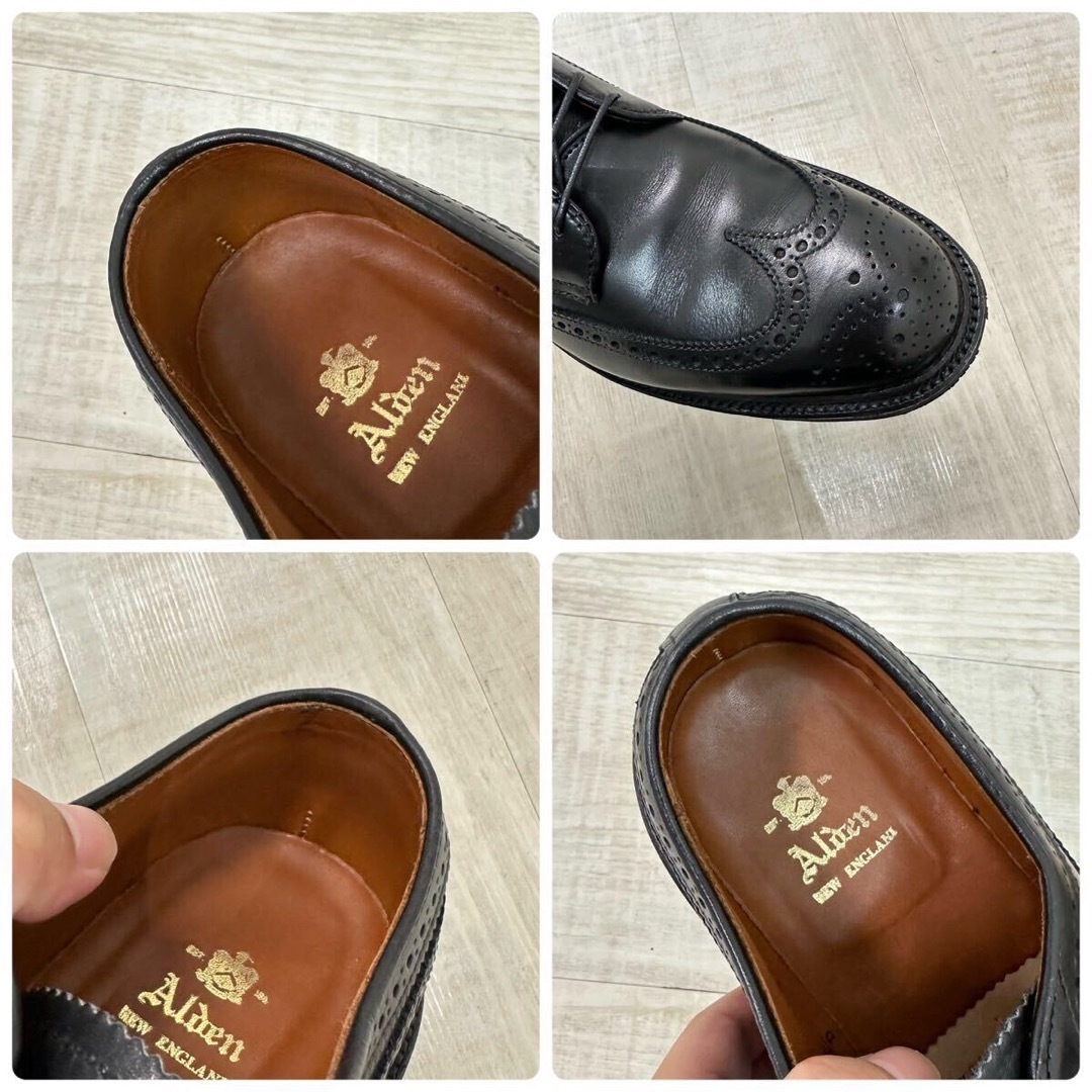 美品 ALDEN 9753C ロング ウィングチップ ドレス シューズ 7 D 美品 ALDEN 9753C ロング ウィングチップ ドレス シューズ 7 D