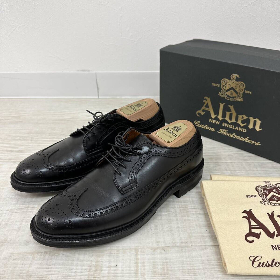 美品 ALDEN 9753C ロング ウィングチップ ドレス シューズ 7 D 美品 ALDEN 9753C ロング ウィングチップ ドレス シューズ 7 D