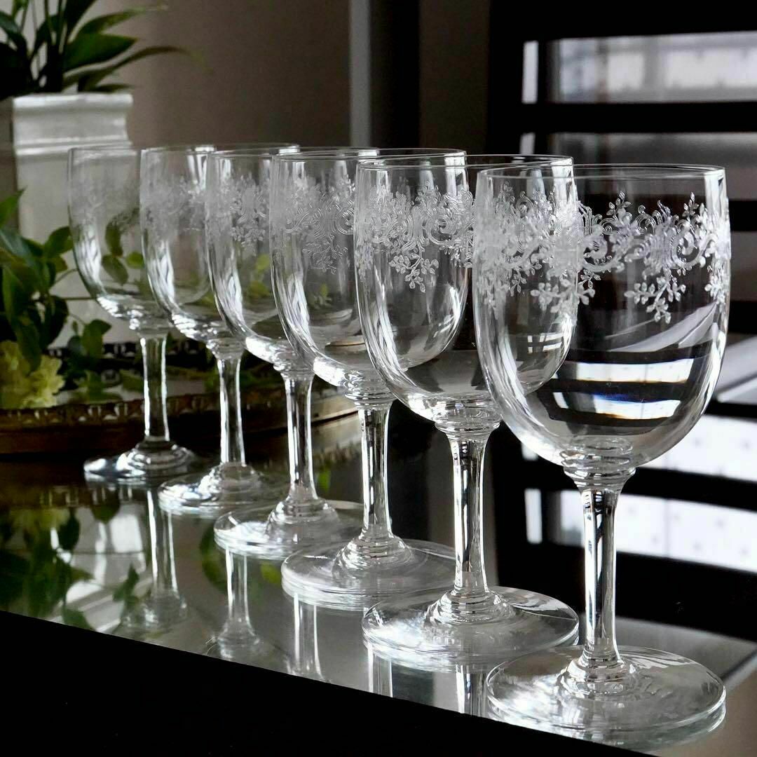 Baccarat - オールドバカラBACCARATセヴィーヌ★ウォーター 水用 ワイングラス 6脚
