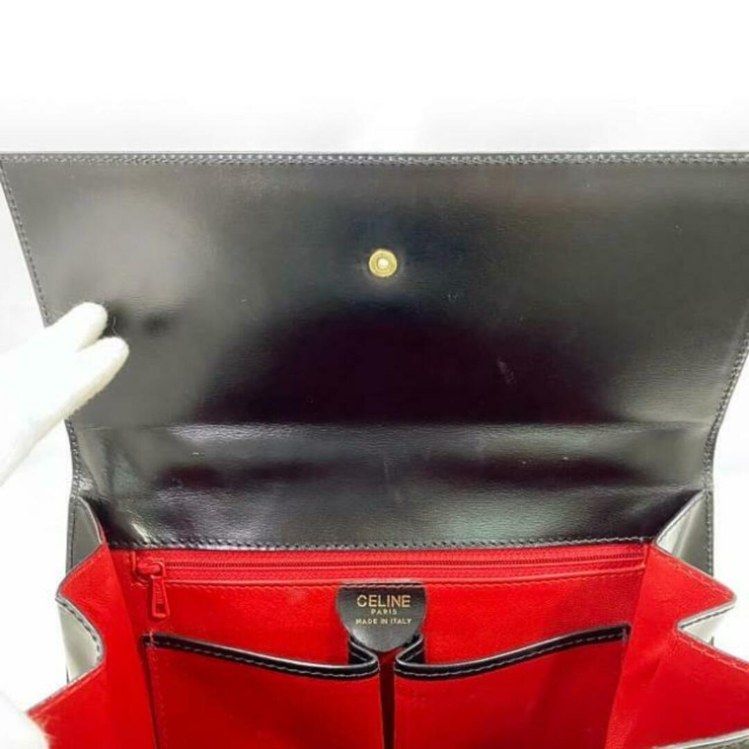 CELINE - セリーヌ トップハンドル バッグ ブラック サークル CELINE - セリーヌ トップハンドル バッグ ブラック サークル