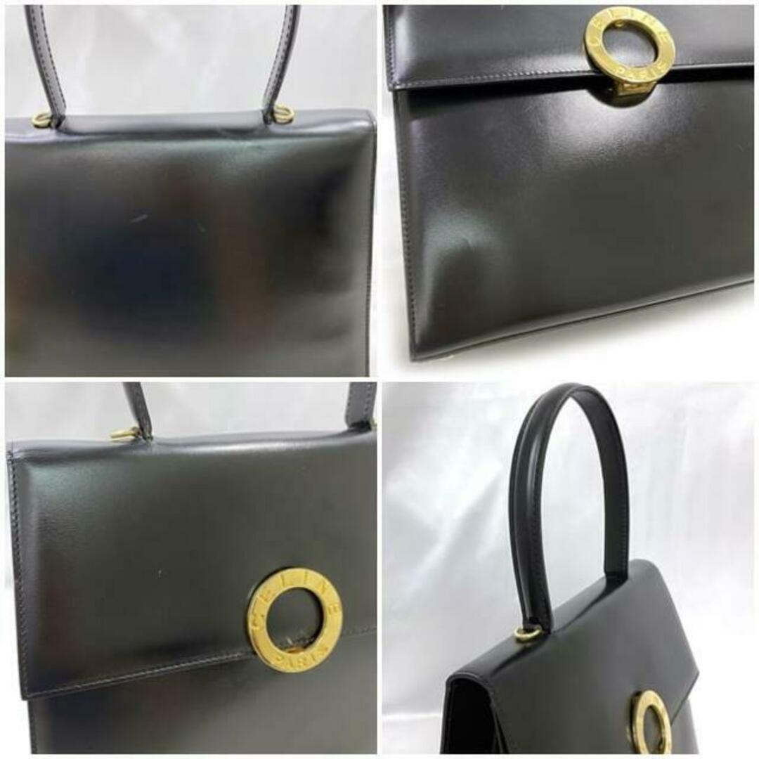 CELINE - セリーヌ トップハンドル バッグ ブラック サークル CELINE - セリーヌ トップハンドル バッグ ブラック サークル