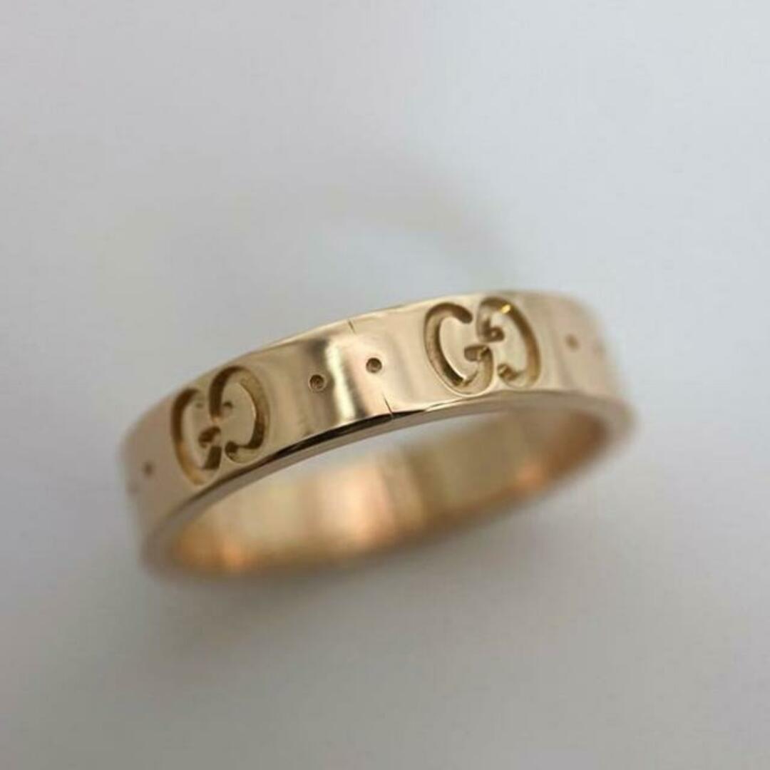 GUCCI - グッチ リング アイコンリング イエローゴールド YG GG GUCCI - グッチ リング アイコンリング イエローゴールド YG GG