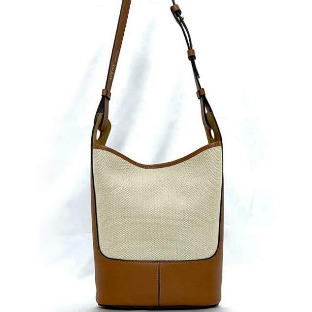 LOEWE - ロエベ ショルダーバッグ ブラウン ベージュ アナグラム LOEWE - ロエベ ショルダーバッグ ブラウン ベージュ アナグラム
