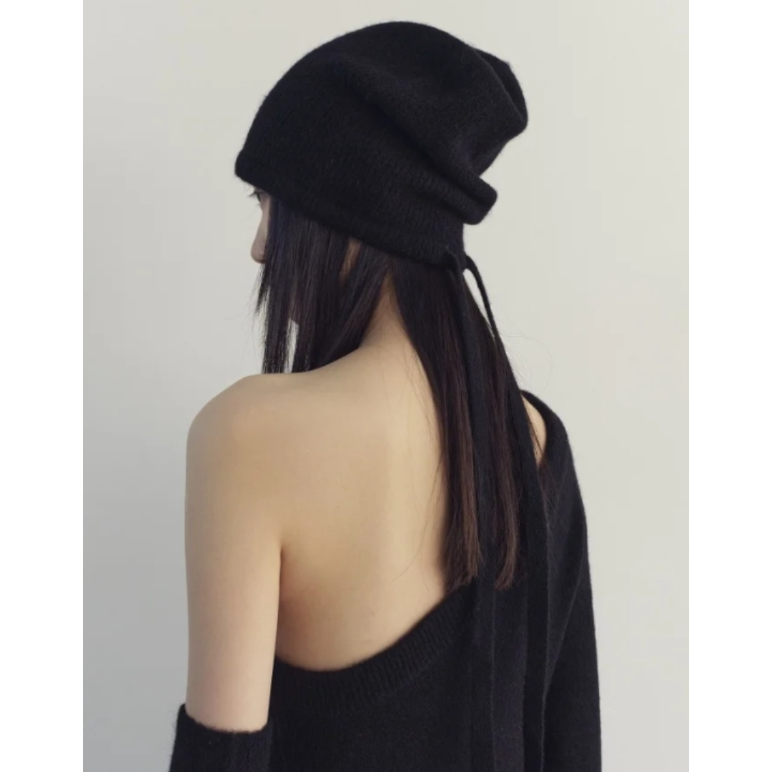 Rosary moon - rosarymoon Bucktail Knit Beanieの通販 by ange Rosary moon - rosarymoon Bucktail Knit Beanieの通販 by ange
