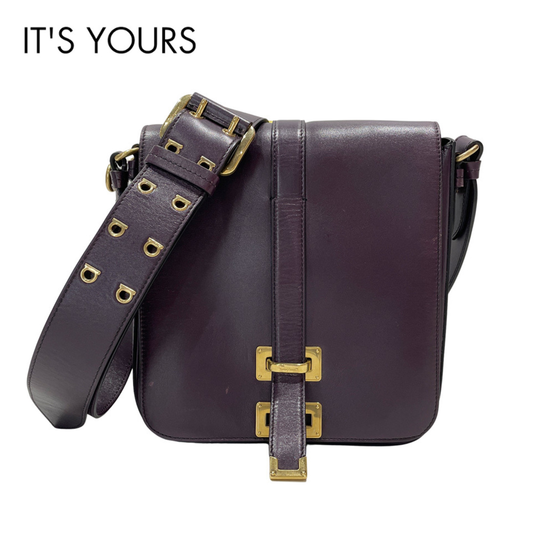 Salvatore Ferragamo ショルダーバッグ ロゴ ハトメ ガンチーニ Salvatore Ferragamo ショルダーバッグ ロゴ ハトメ ガンチーニ