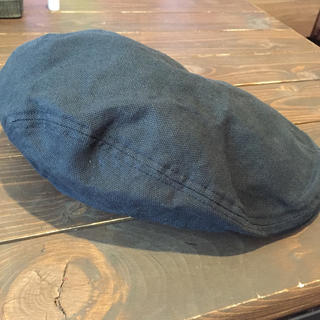ベレー帽黒ブラック58.5cm(ハンチング/ベレー帽)