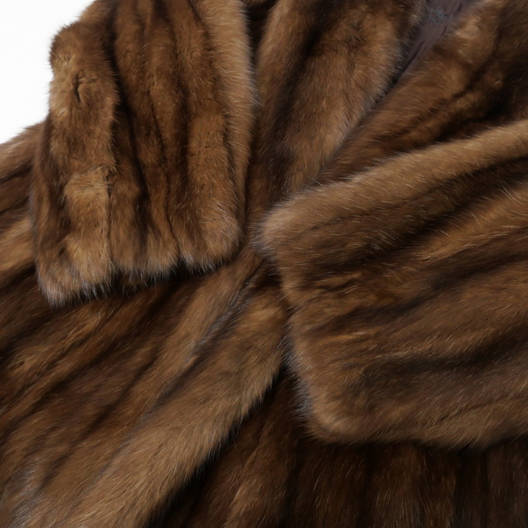 □美品□コート ロシアンセーブル ショールカラー ファーコート □美品□コート ロシアンセーブル ショールカラー ファーコート