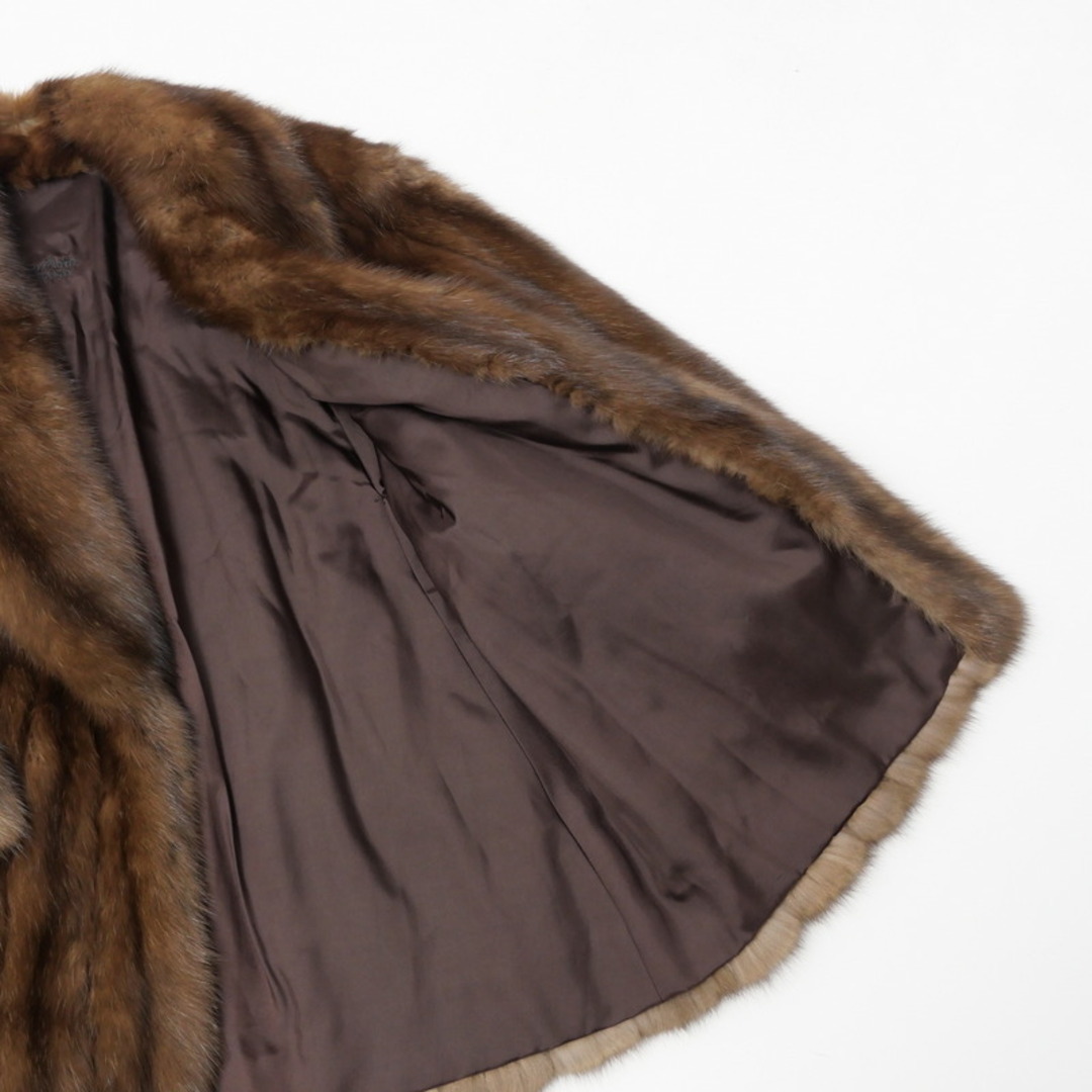 □美品□コート ロシアンセーブル ショールカラー ファーコート □美品□コート ロシアンセーブル ショールカラー ファーコート