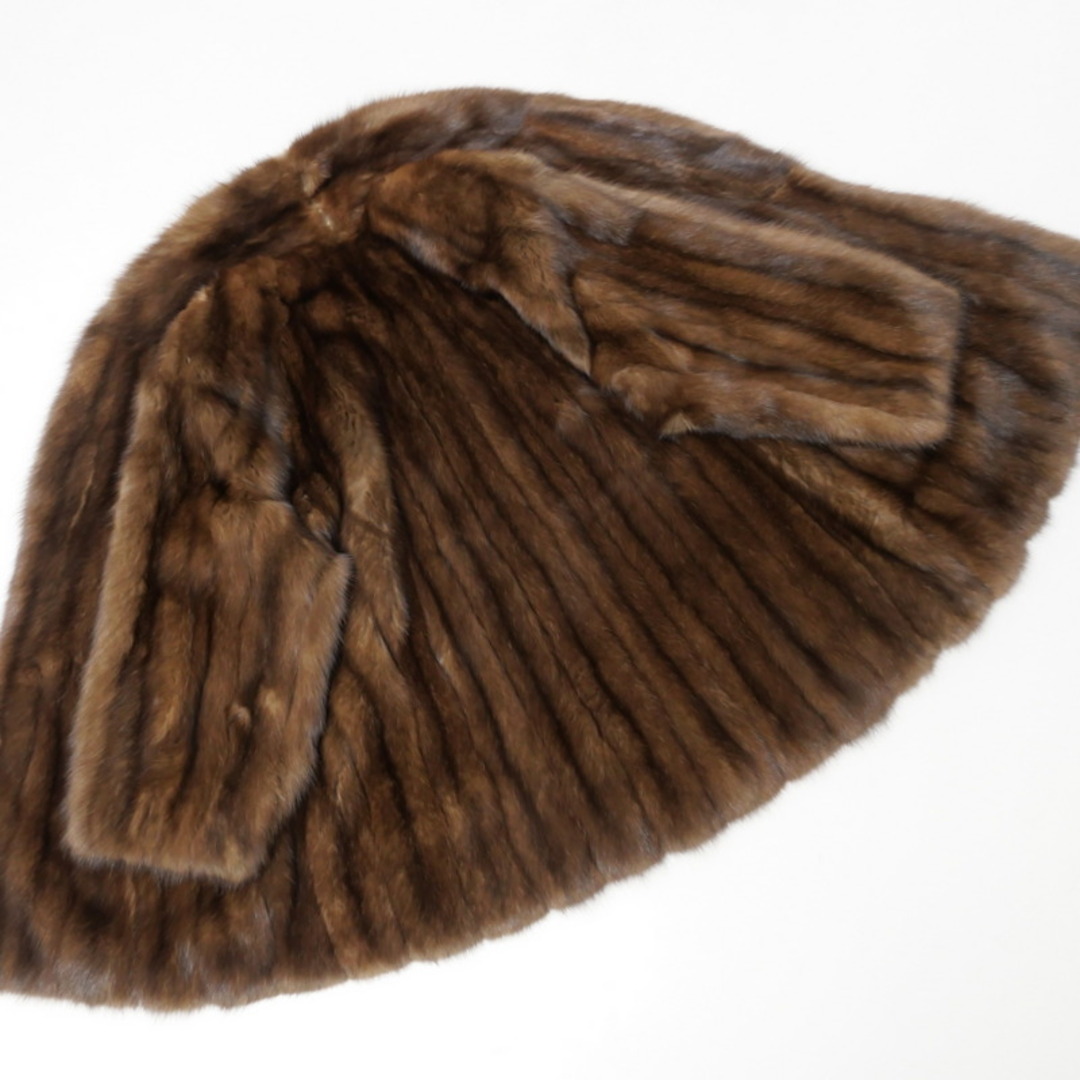 □美品□コート ロシアンセーブル ショールカラー ファーコート □美品□コート ロシアンセーブル ショールカラー ファーコート
