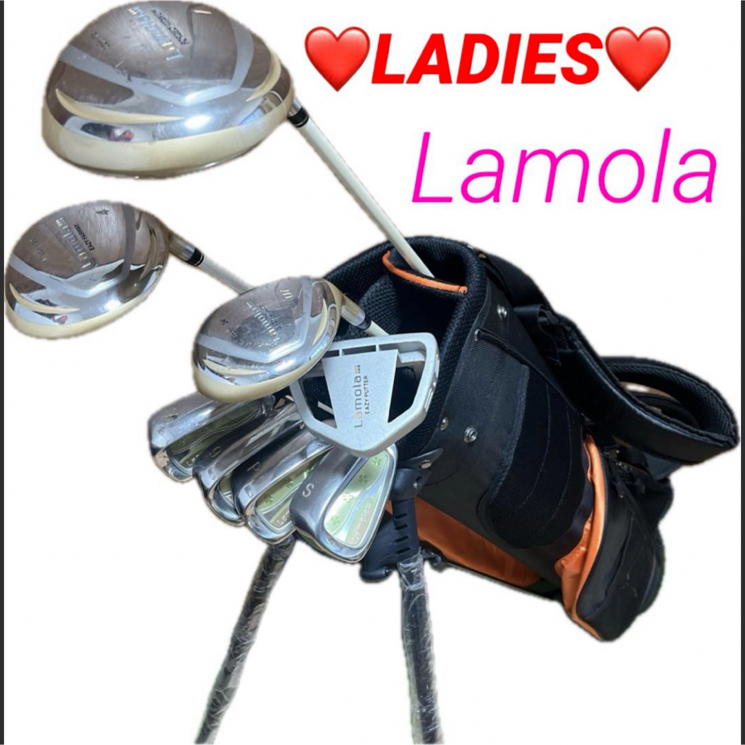 Lamola】♡レディース♡ゴルフクラブ8本 ハーフセット キャディ Lamola】♡レディース♡ゴルフクラブ8本 ハーフセット キャディ