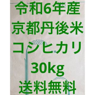 限定価格 新米 玄米 30kg 令和6年産 京都 丹後 米 コシヒカリ 送料無料(米/穀物)