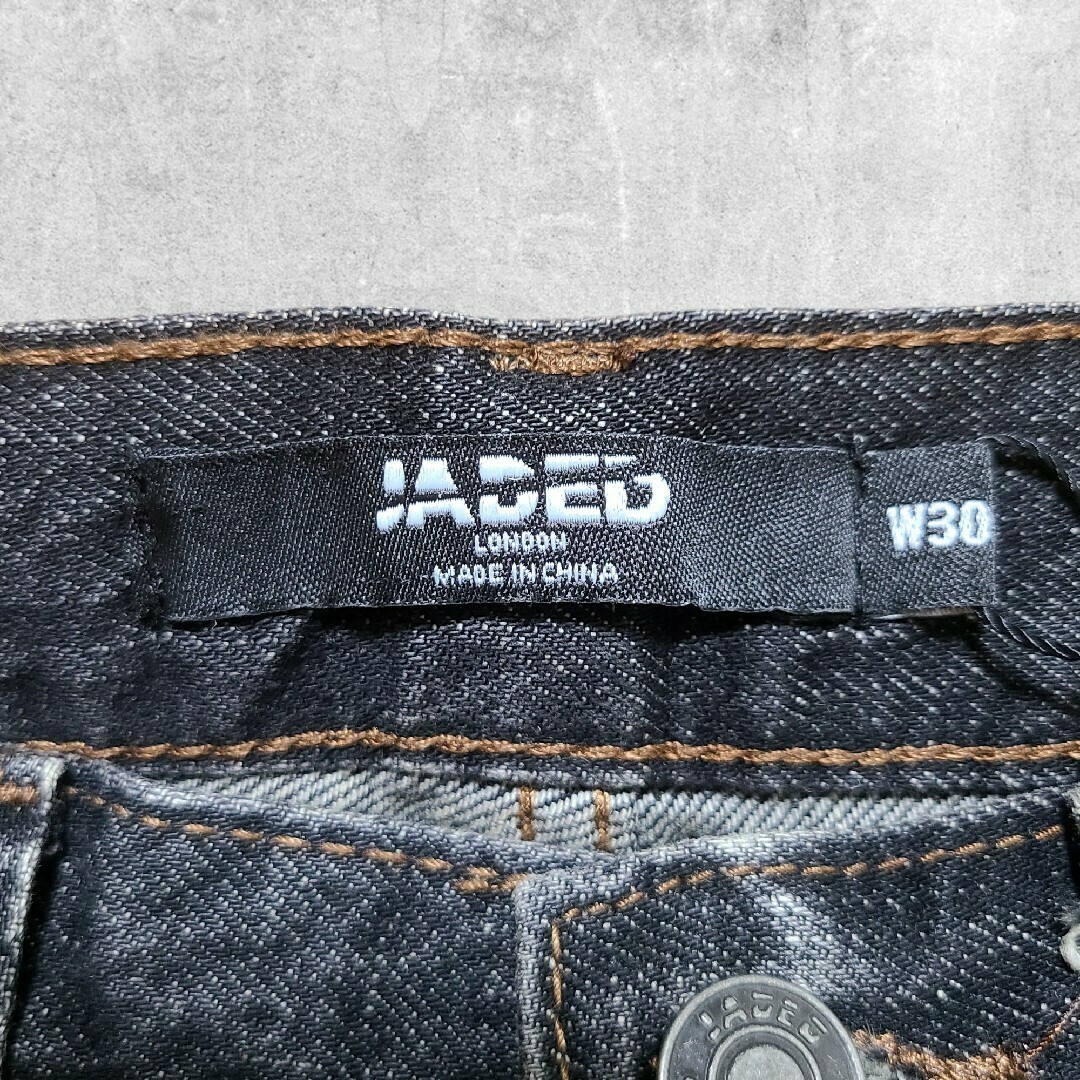 新品】JADED LONDON Puncture ジーンズ デニム 30 デニム/ジーンズ 新品】JADED LONDON Puncture ジーンズ デニム 30 デニム/ジーンズ