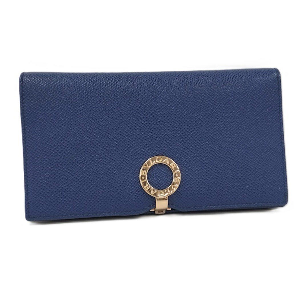 BVLGARI 二つ折り 長財布 ビーゼロワン レザー ブルー BVLGARI 二つ折り 長財布 ビーゼロワン レザー ブルー