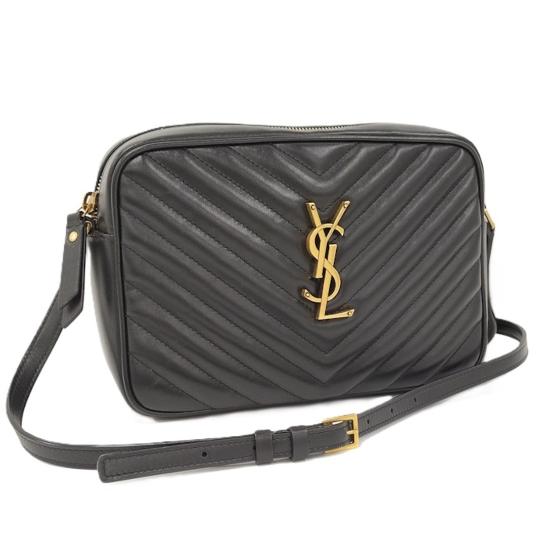 SAINT LAURENT - SAINT LAURENT PARIS ルー ショルダーバッグ レザー ブラック