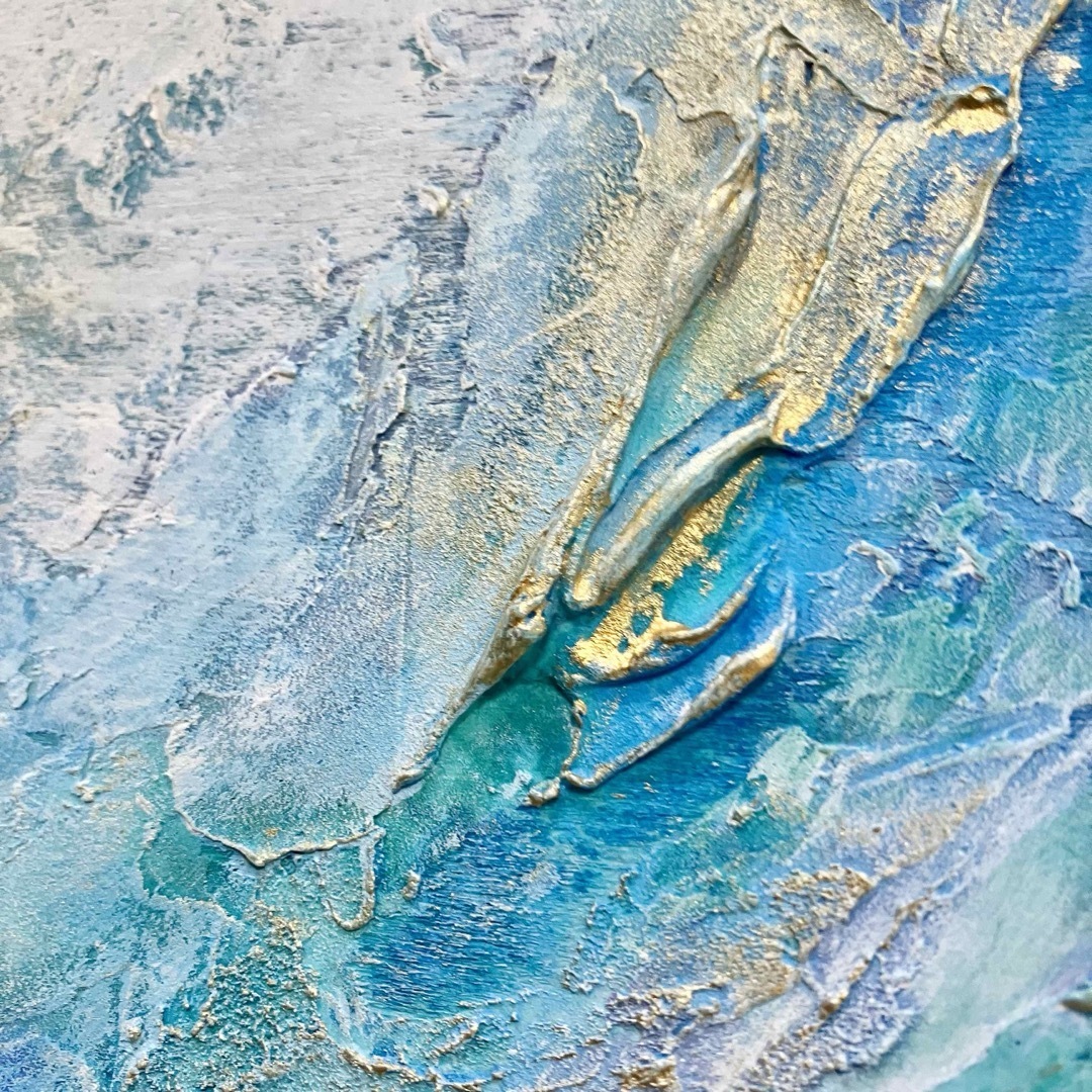 blue sea*テクスチャーアート 絵画 原画 抽象画 現代アート 海 blue sea*テクスチャーアート 絵画 原画 抽象画 現代アート 海