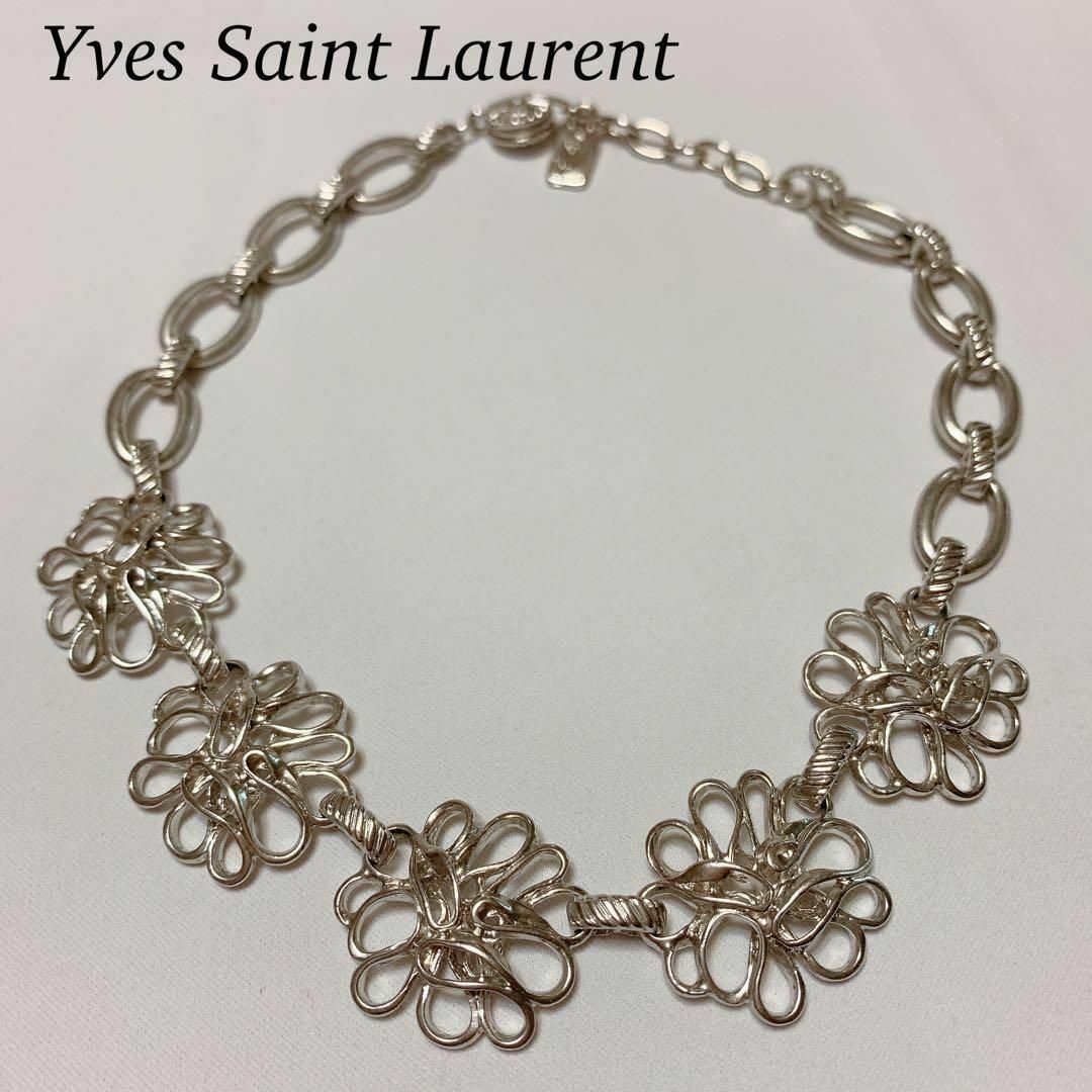 Yves Saint Laurent イヴサンローラン ネックレス フラワー Yves Saint Laurent イヴサンローラン ネックレス フラワー