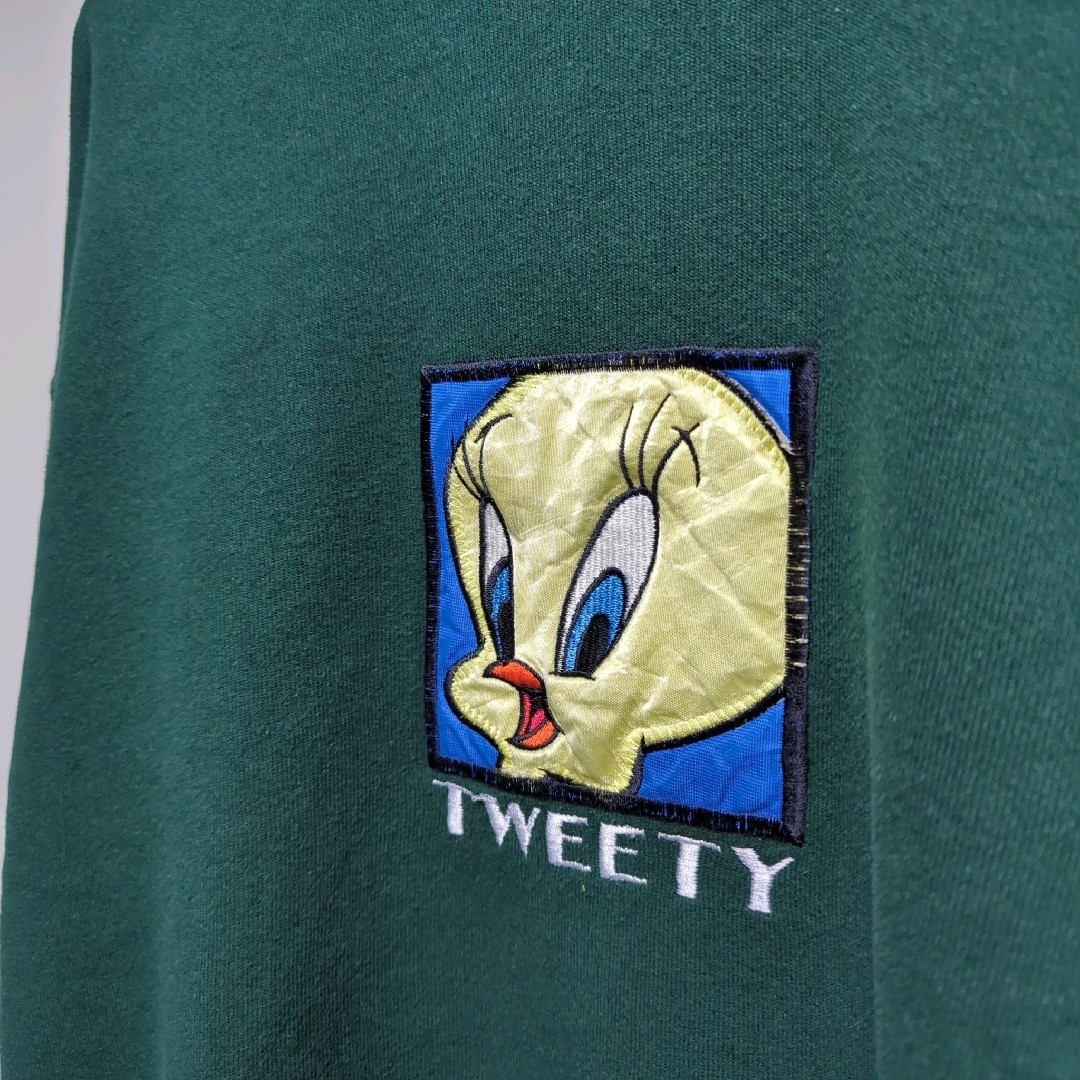 ☆90s USA製 古着 Looney Tunes 刺繍 スウェット トレーナーの ☆90s USA製 古着 Looney Tunes 刺繍 スウェット トレーナーの