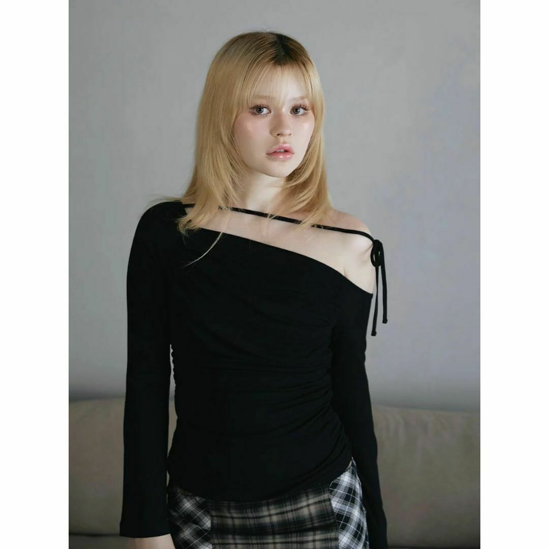 Bubbles - アンドマリー Andmary Vanessa ribbon tops blackの Bubbles - アンドマリー Andmary Vanessa ribbon tops blackの