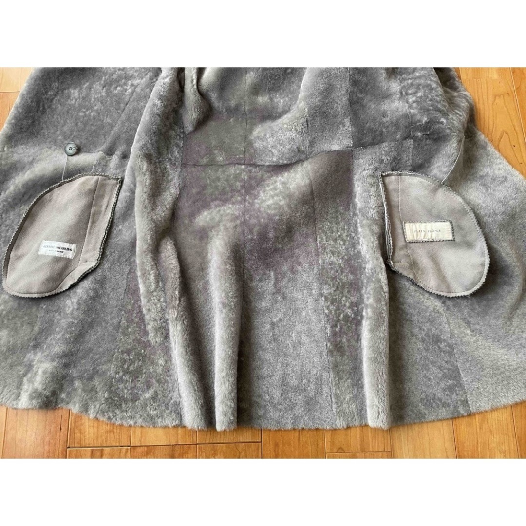 PLAIN PEOPLE プレインピープル ダッフル ムートンコート グレー PLAIN PEOPLE プレインピープル ダッフル ムートンコート グレー