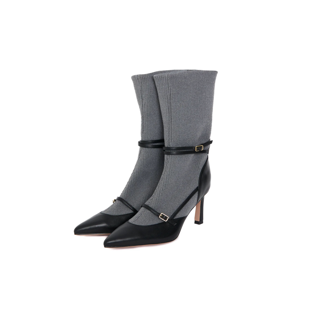 Her lip to - Herlipto Belted Sock Boots 36 22.5の通販 by Her lip to - Herlipto Belted Sock Boots 36 22.5の通販 by