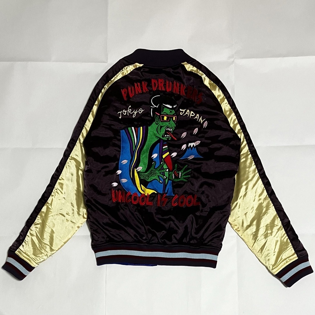 希少】PUNK DRUNKERS×M×M×M コラボスカジャン リバーシブル 希少】PUNK DRUNKERS×M×M×M コラボスカジャン リバーシブル