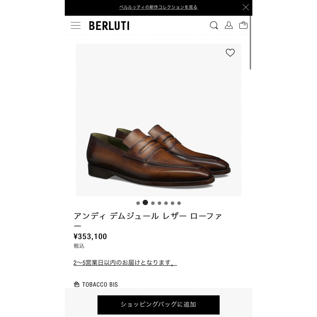 BERLUTI - 特注45万 ベルルッティ アンディ ローファー 靴 BERLUTI - 特注45万 ベルルッティ アンディ ローファー 靴