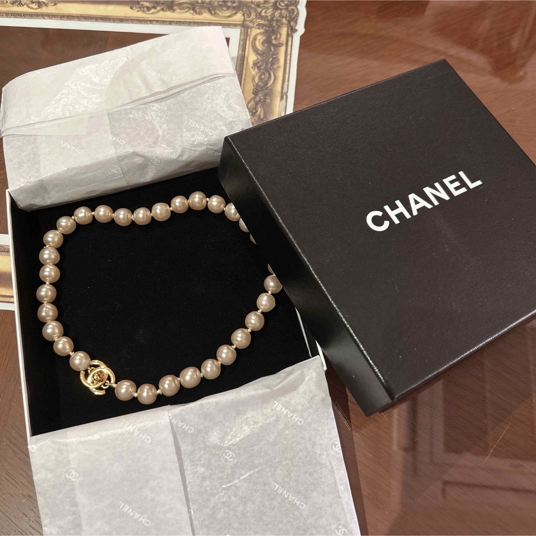 CHANELパールネックレス 美品 - アクセサリー CHANELパールネックレス 美品 - アクセサリー