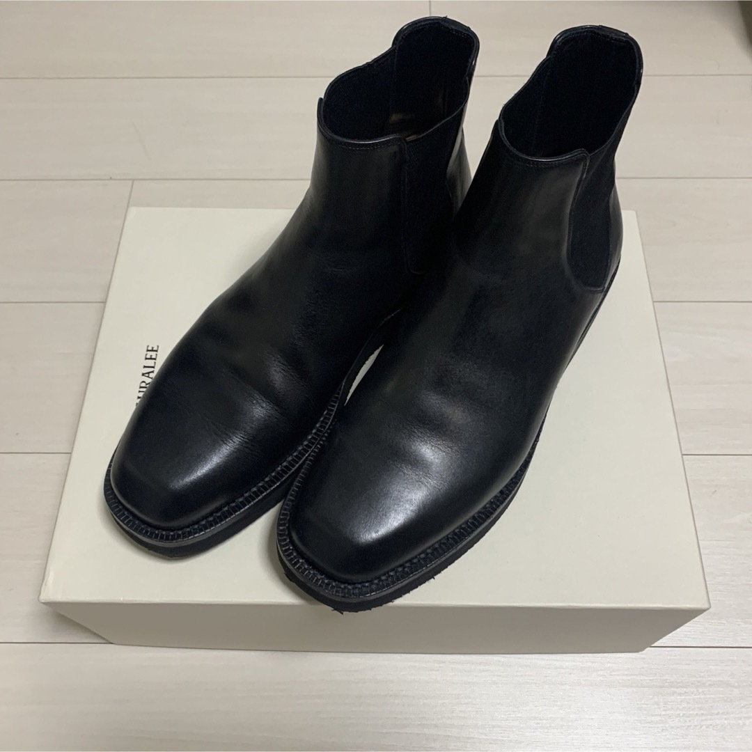 AURALEE - 【AURALEE】LEATHER SQUARE BOOTS 28.0cmの通販 by AURALEE - 【AURALEE】LEATHER SQUARE BOOTS 28.0cmの通販 by
