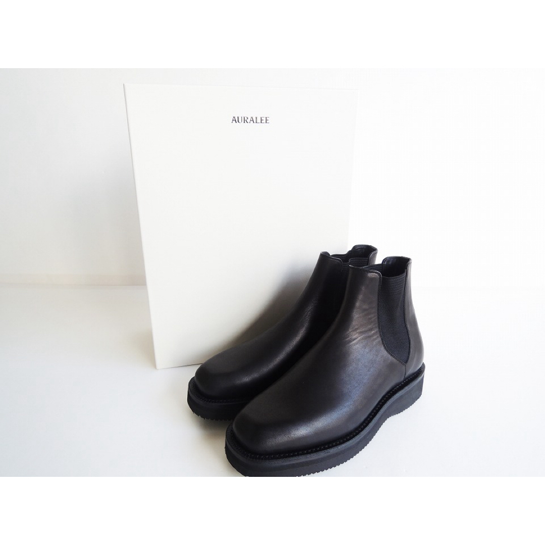 AURALEE - 【AURALEE】LEATHER SQUARE BOOTS 28.0cmの通販 by AURALEE - 【AURALEE】LEATHER SQUARE BOOTS 28.0cmの通販 by