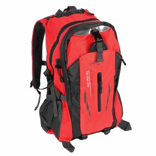 大容量 登山用 アウトドア バックパック リュック 40L レッド(登山用品)