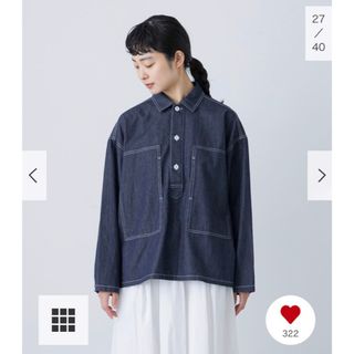 カグレ(かぐれ)の新品タグ付◉ かぐれ　デニムプルオーバーシャツ　DOORS アーバンリサーチ(シャツ/ブラウス(長袖/七分))