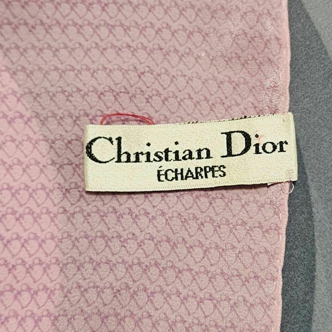 ☆Dior☆ スカーフ トロッター Dモチーフ シルク ペールピンク ☆Dior☆ スカーフ トロッター Dモチーフ シルク ペールピンク