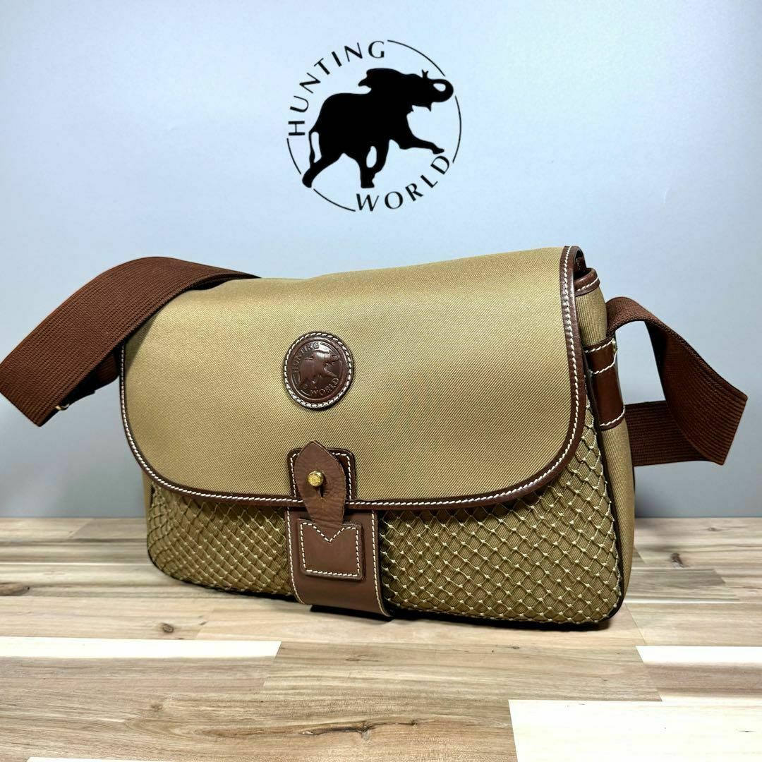 美品 HUNTING WORLD SAFARI TODAY ショルダーバッグ 美品 HUNTING WORLD SAFARI TODAY ショルダーバッグ