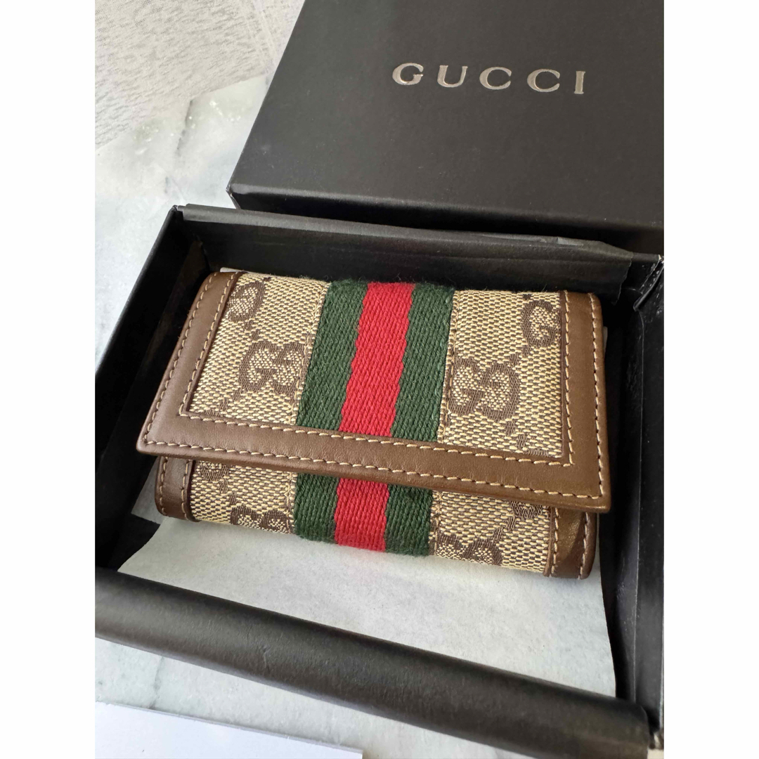 GUCCI - 【極美品】グッチ Gucci 6連キーケース オフィディア GG GUCCI - 【極美品】グッチ Gucci 6連キーケース オフィディア GG