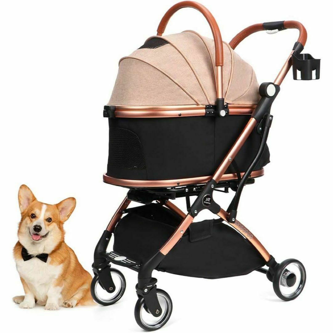 ピンク ペットカート 分離型 ペットバギー 安定感 猫 犬用カート ピンク ペットカート 分離型 ペットバギー 安定感 猫 犬用カート