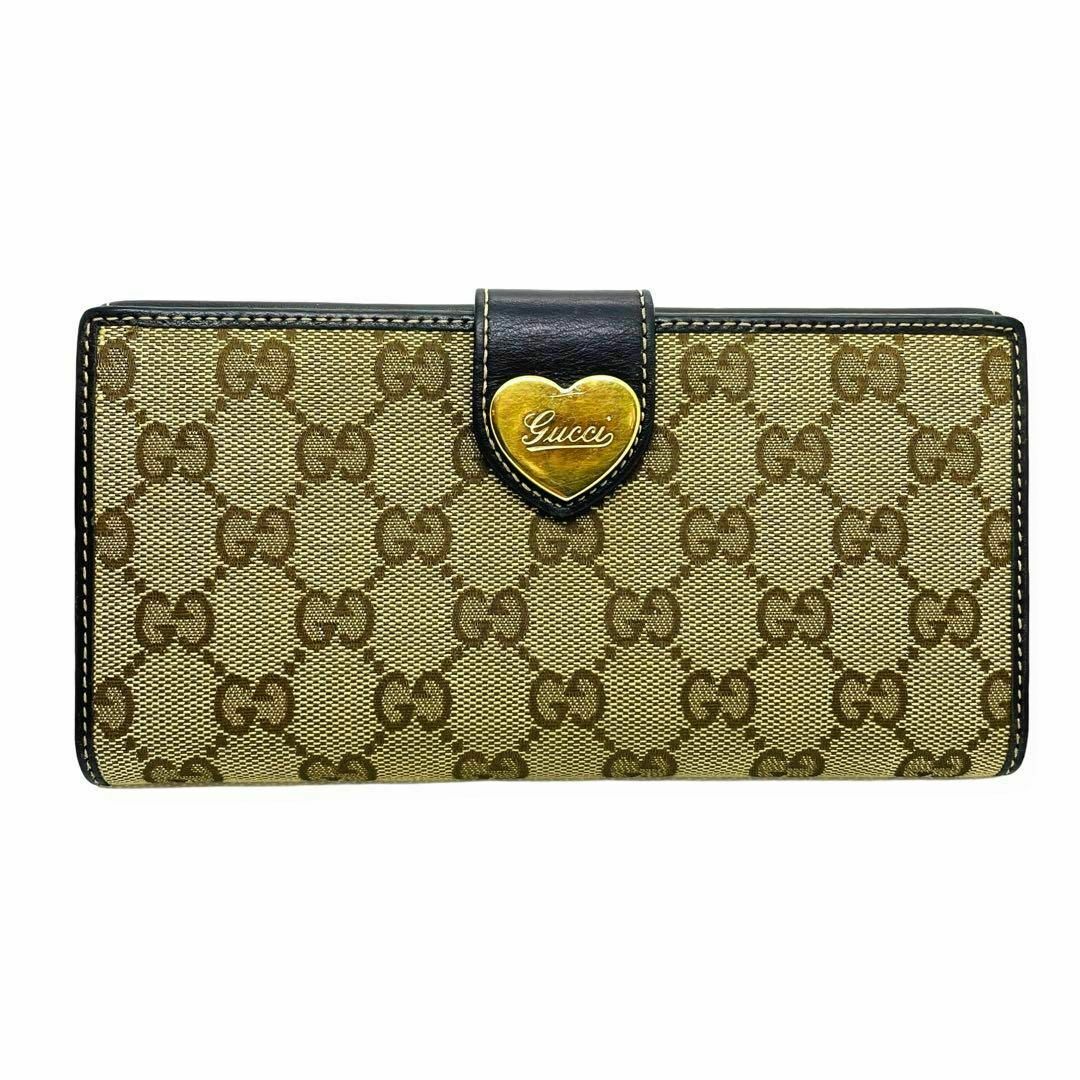GUCCI - 正規品 グッチ 長財布 二つ折り ラブリーハート GG GUCCI - 正規品 グッチ 長財布 二つ折り ラブリーハート GG