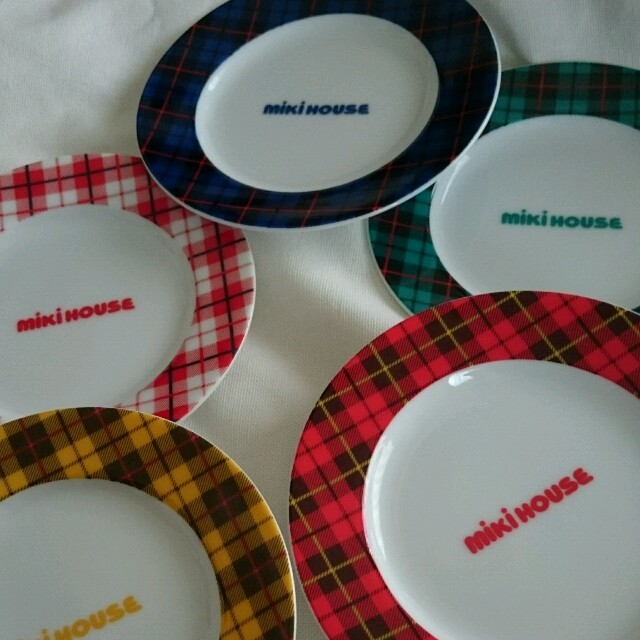 mikihouse(ミキハウス)のミキハウス ケーキ皿 5枚組 インテリア/住まい/日用品のキッチン/食器(食器)の商品写真