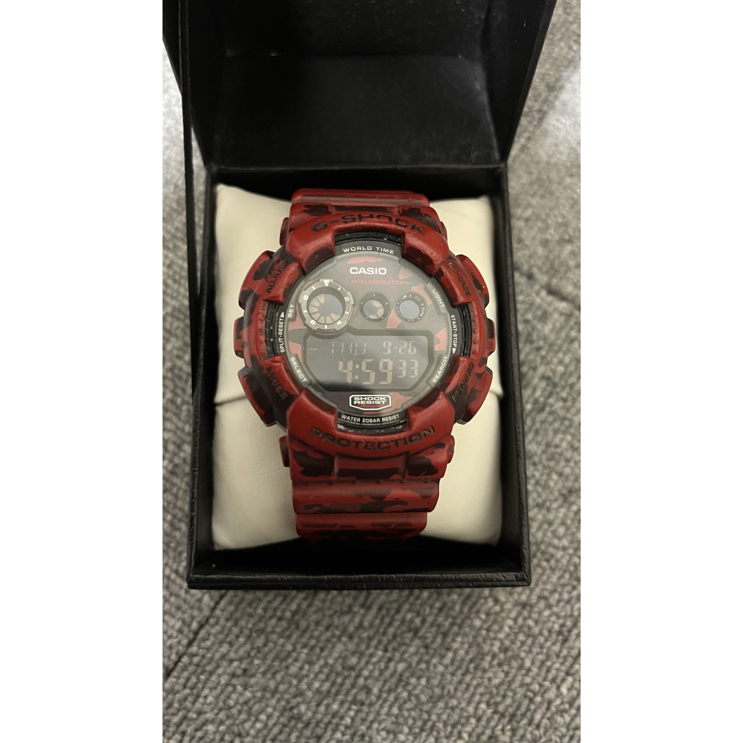 CASIO - カシオ 時計 G-SHOCK レッド 迷彩 GD-120CM 3427の通販 CASIO - カシオ 時計 G-SHOCK レッド 迷彩 GD-120CM 3427の通販