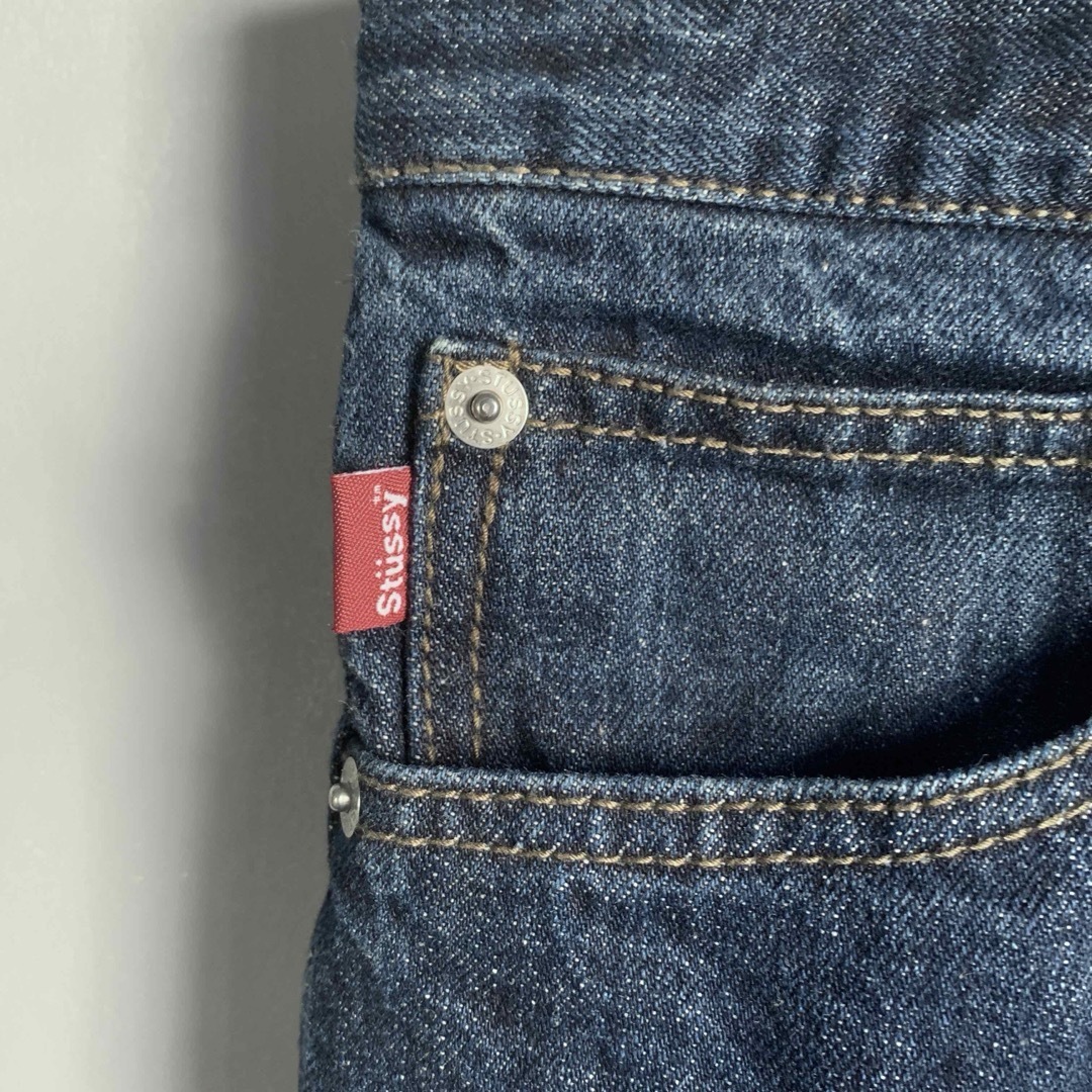 STUSSY - Stussy ワッペン付き デニム ショートパンツ STUSSY - Stussy ワッペン付き デニム ショートパンツ