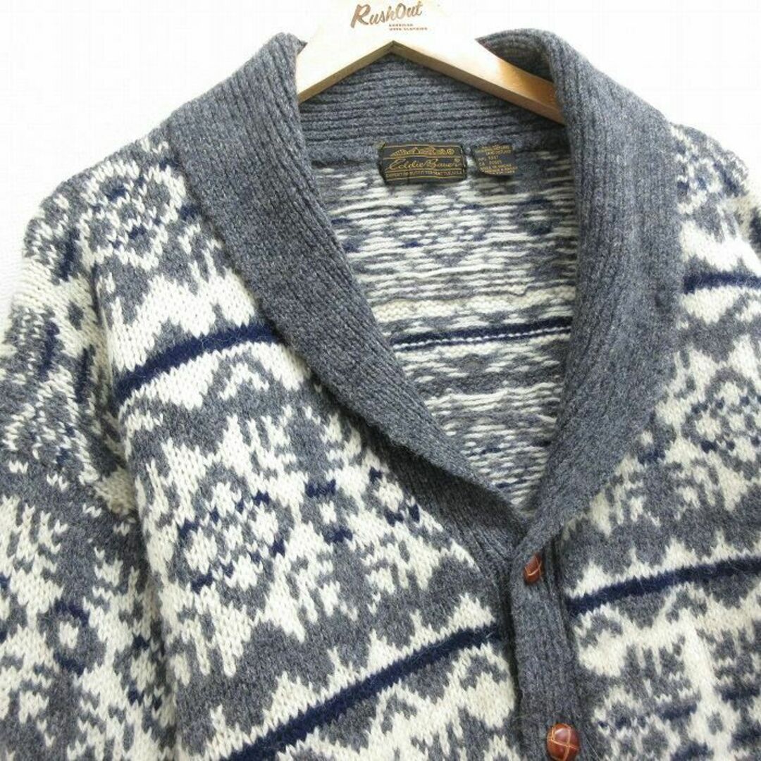 Eddie Bauer - L☆古着 エディーバウアー 長袖 ニット Eddie Bauer - L☆古着 エディーバウアー 長袖 ニット