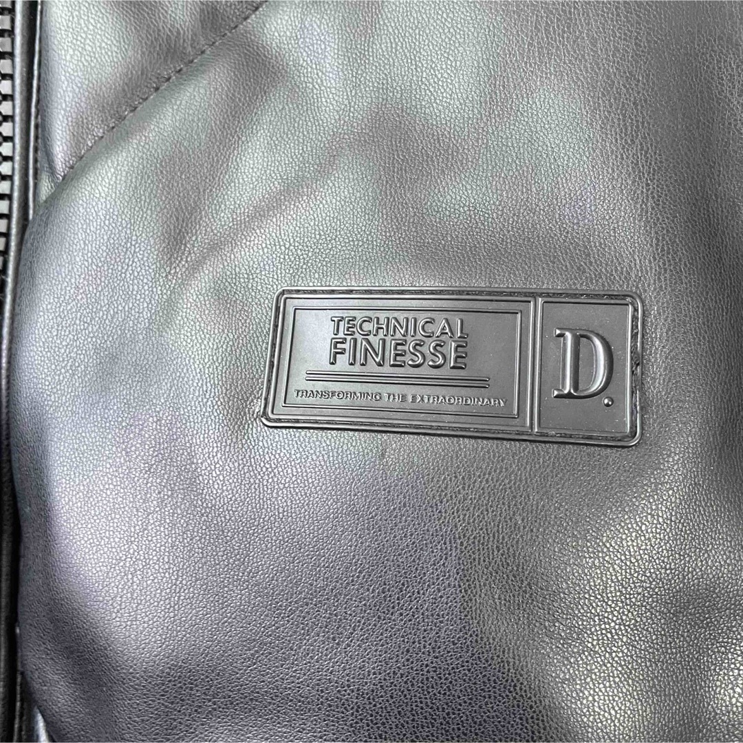 ZARA - ZARA ダウンジャケットフェイクレザー 黒 大きいサイズ ZARA - ZARA ダウンジャケットフェイクレザー 黒 大きいサイズ
