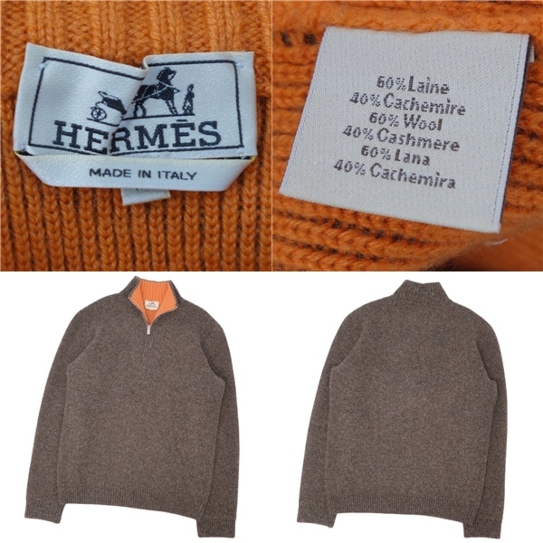 エルメス Hermès カシミア100 タートルネックセーター 赤 XL 美 エルメス Hermès カシミア100 タートルネックセーター 赤 XL 美