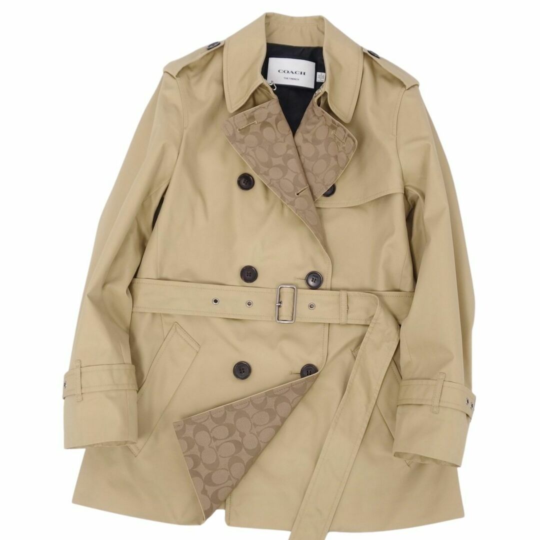 COACH - 極美品 コーチ COACH コート トレンチコート ショート丈 COACH - 極美品 コーチ COACH コート トレンチコート ショート丈