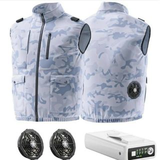【新品未使用】空調服 モバイルバッテリ付 20000mah XL XLL(その他)
