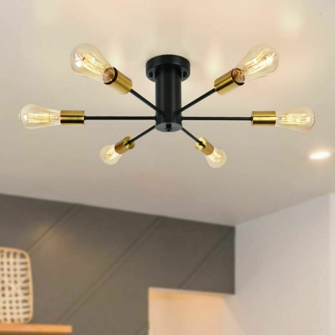 新品　LED シーリングライト 6灯 6~12畳 スポットライト E26