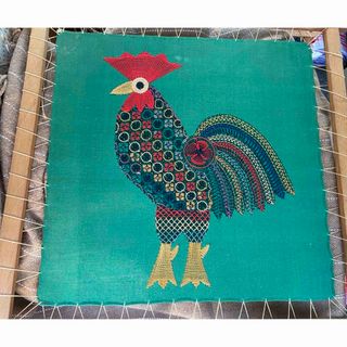 ポーランド手刺繍🌹名古屋社長夫妻からの頂き物　ポーランド友人宅の幸福の刺繍画(その他)