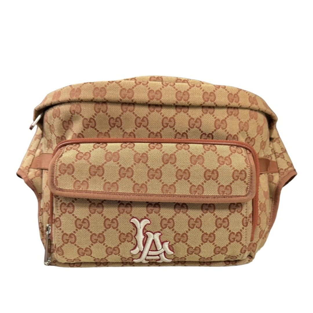 GUCCI - グッチ LAエンジェルス GGキャンバス ボディバッグ GGキャンバス 536842 ベージュ ユニセックス GUCCI  中古