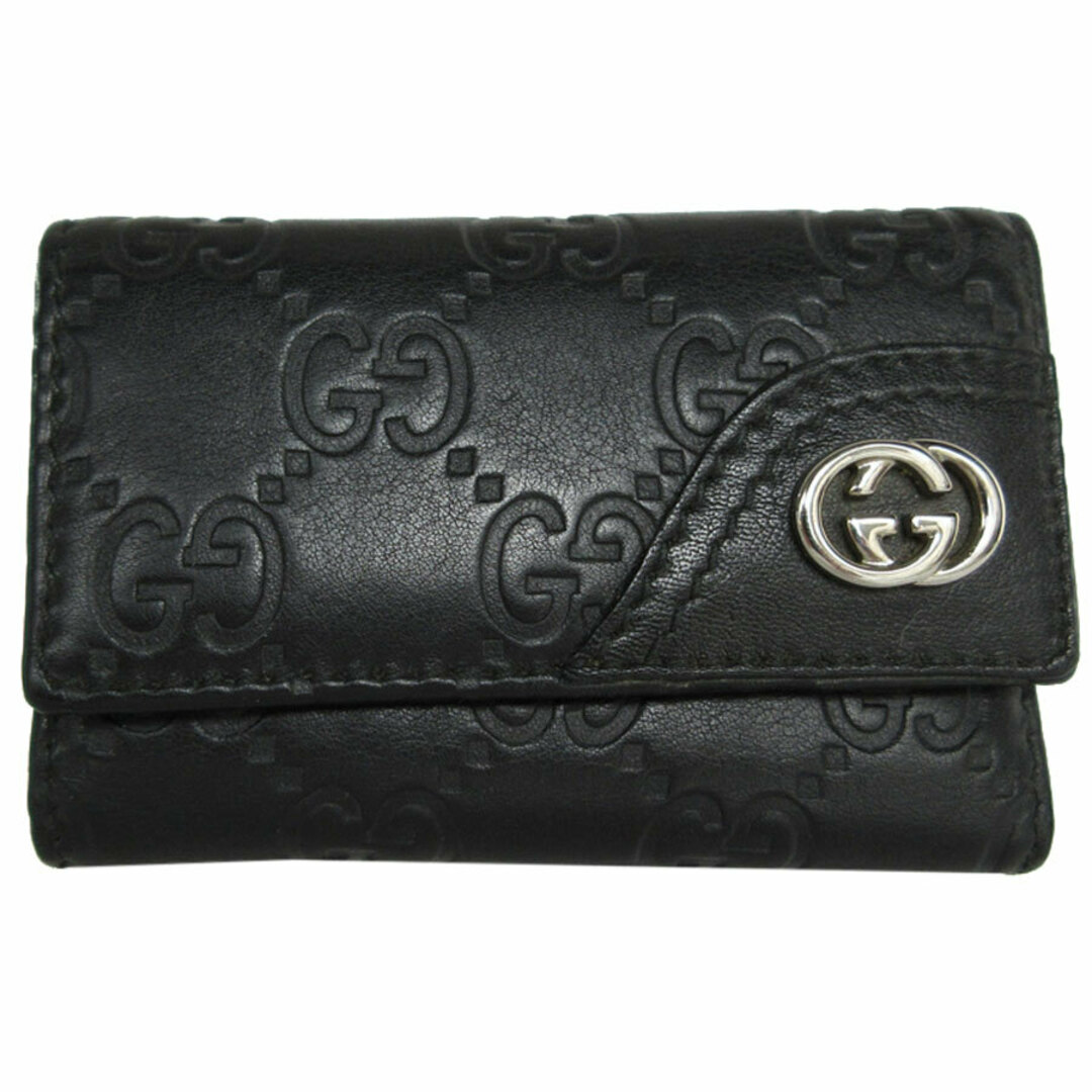 GUCCI - グッチ GUCCI キーケース レザー ブラック ユニセックス GUCCI - グッチ GUCCI キーケース レザー ブラック ユニセックス